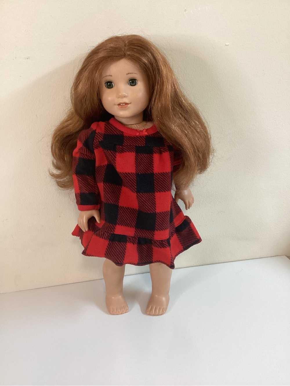 2017 Rare American Girl 18” Doll Just Like You Truly Me Red Hair Green Hazel Eye